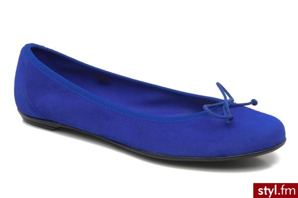Valensi BALERINKI VEGA BY (NIEBIESKI) (Niebieski) - Balerinki Buty Moda