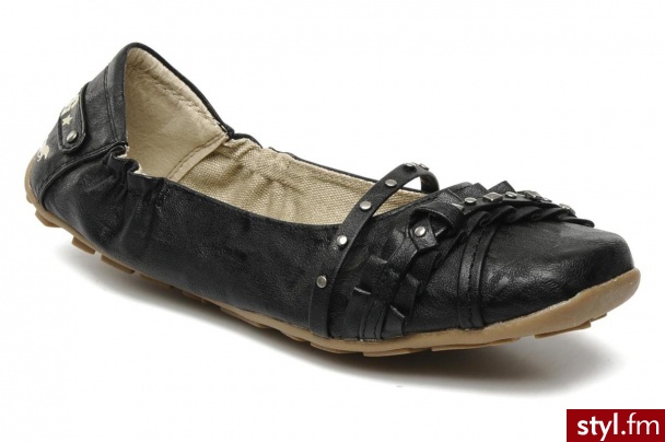 Mustang shoes Balerinki Soualaf by (Czarny) - Balerinki Buty Moda