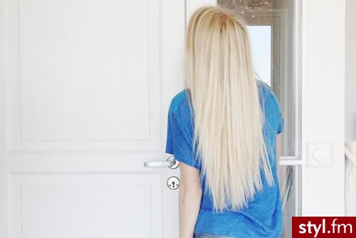 Blond Rozpuszczone Proste Na co dzień Długie Fryzury
