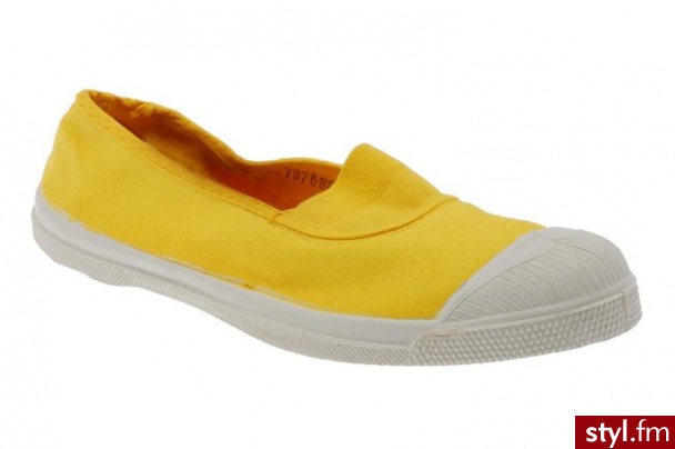 Bensimon BALERINKI TENNIS ELASTIQUE BY (Żółty) - Balerinki Buty Moda