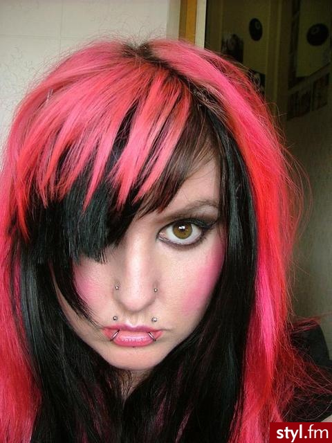 EMO Alternatywne Średnie Fryzury