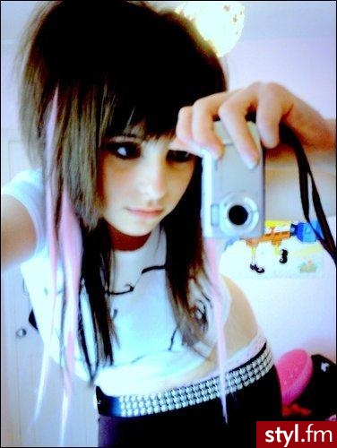 EMO Alternatywne Średnie Fryzury