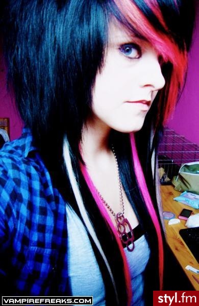 EMO Alternatywne Średnie Fryzury