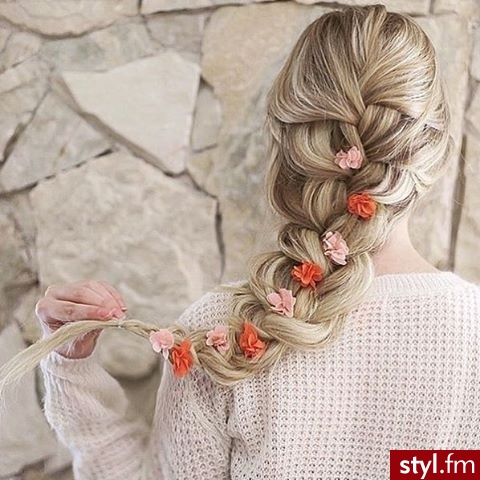 Blond Warkocze Kręcone Na co dzień Długie Fryzury