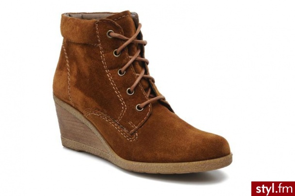 Tamaris PÓŁBUTY I BOTKI ALIANANE BY TAMARIS (Brązowy) - Botki Buty Moda