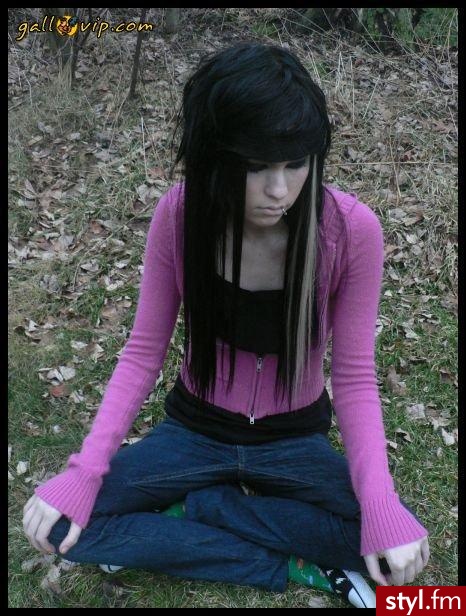 EMO Alternatywne Średnie Fryzury