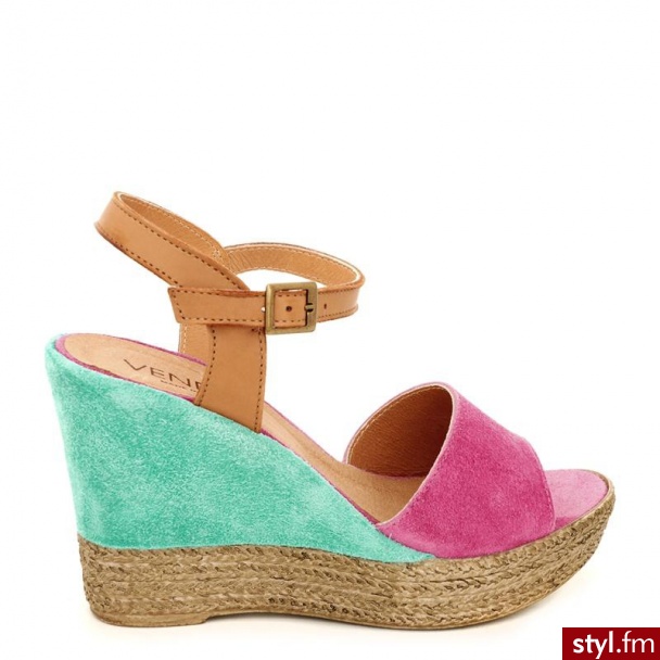 Venezia  Sandały Na Koturnie 788-7078 Fu-N - Koturny Buty Moda