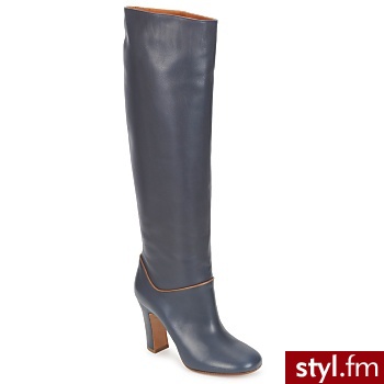 Michel Perry BUTY CASTA MORSKI-NIEBIESKI-KASzTANOWY - Kozaki Buty Moda