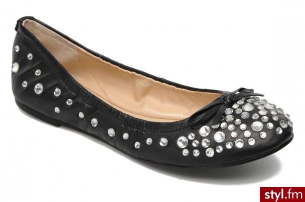 Guess Balerinki Fabrice (Czarny) - Balerinki Buty Moda