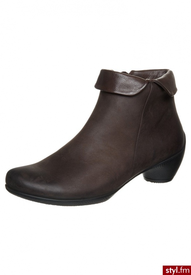 ecco SCULPTURED Botki brązowy (245693) - Botki Buty Moda