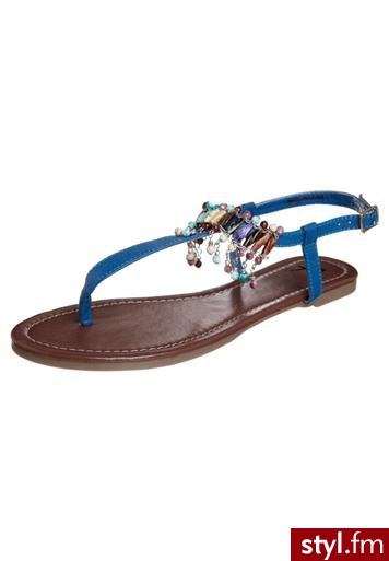 Anna Field Japonki niebieski BJ8P32-3 - Klapki Buty Moda