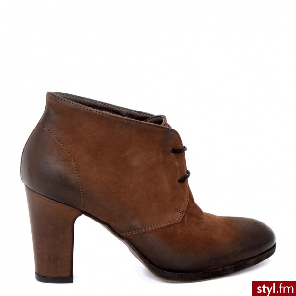 Venezia BOTKI SZNUROWANE 7884 NAB MATT - Botki Buty Moda