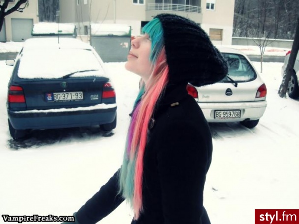 EMO Alternatywne Średnie Fryzury
