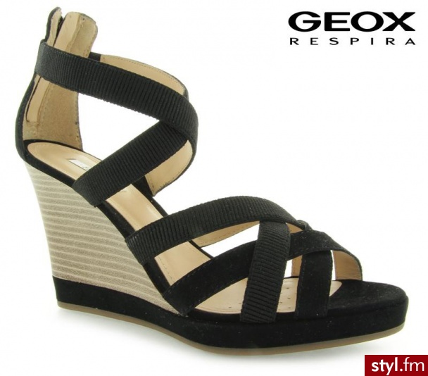 Geox SIBILLA BLACK SUEDE - Koturny Buty Moda