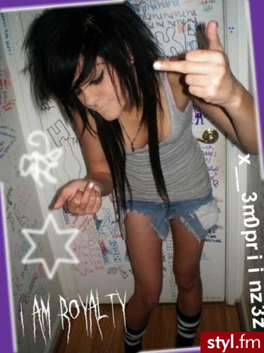 EMO Alternatywne Średnie Fryzury