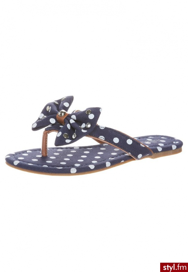 fullstop. Japonki niebieski - Klapki Buty Moda