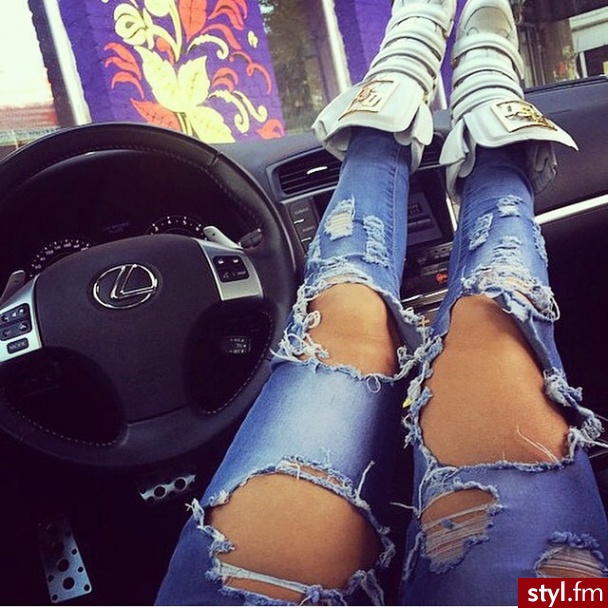 Jeansy Spodnie Moda