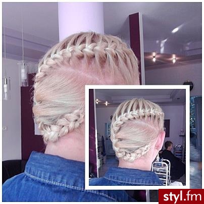 Blond Warkocze Proste Na co dzień Średnie Fryzury