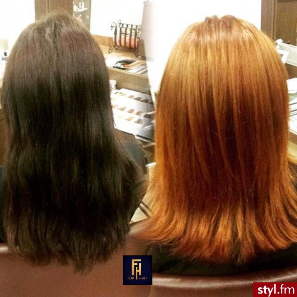 metamorfoza z Olaplex http://forhairsobieski.pl/ - Rude Rozpuszczone Proste Na co dzień Średnie Fryzury