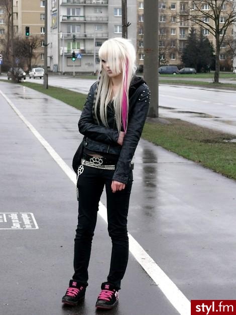 EMO Alternatywne Średnie Fryzury