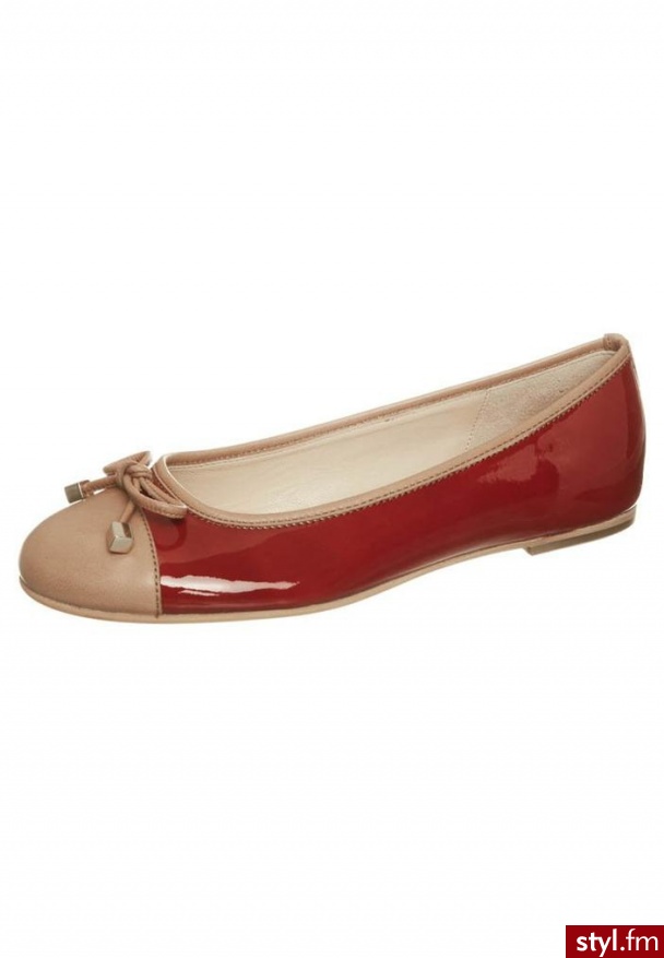 Gabor Baleriny czerwony - Balerinki Buty Moda