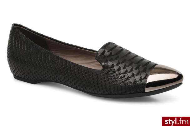 Geox Mokasyny D LESLIE G Czarny - Balerinki Buty Moda
