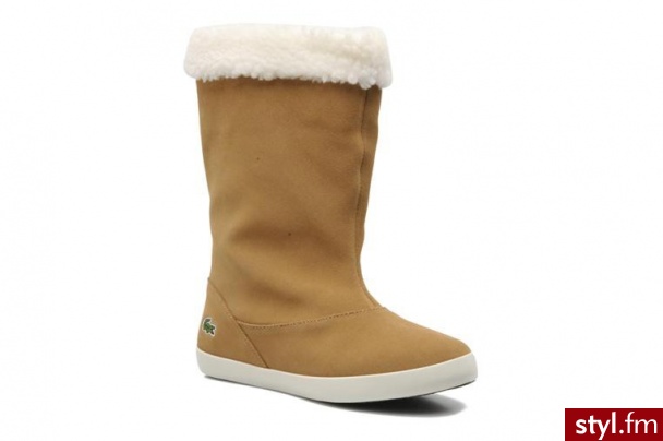 Lacoste PÓŁBUTY I BOTKI COBHAM CI BY LACOSTE (Beżowy) - Botki Buty Moda