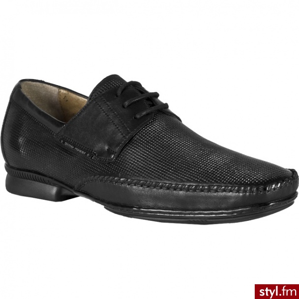GINO ROSSI półbuty MPC757 2K00 9900 Czarny - Półbuty Buty Moda