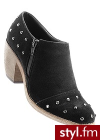 Bonprix Botki czarny 918314_22150 - Botki Buty Moda