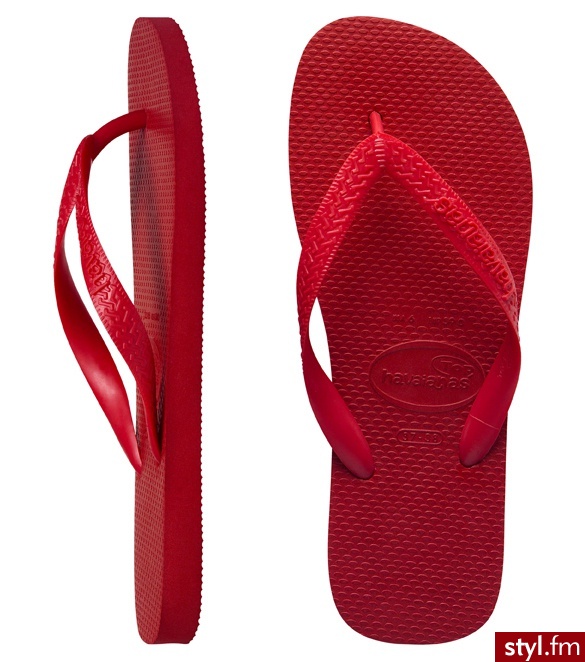 Havaianas JAPONKI TOP RUBY RED - Klapki Buty Moda