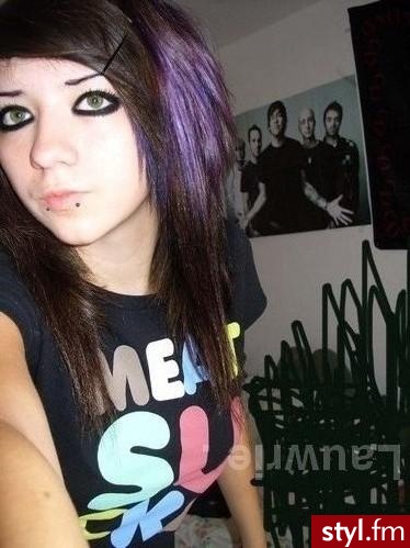 EMO Alternatywne Średnie Fryzury