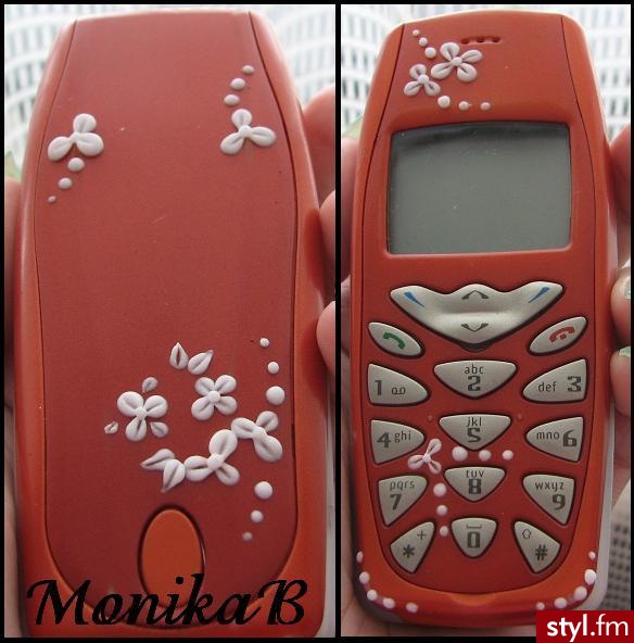 Akrylowy telefonik - Paznokcie