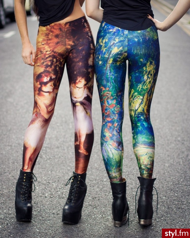 Leginsy Spodnie Moda