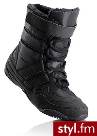 Bonprix Kozaki sportowe czarny 944266_16994 - Kozaki Buty Moda