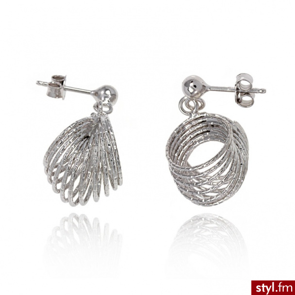 Dandelio Kolczyki Silver Shell MAV-KOL-0001 - Kolczyki Biżuteria Moda