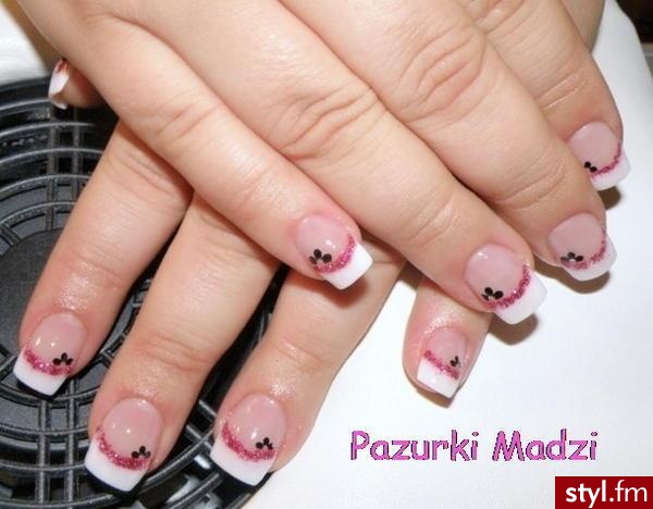 Zmiksowany frenchyk - Paznokcie