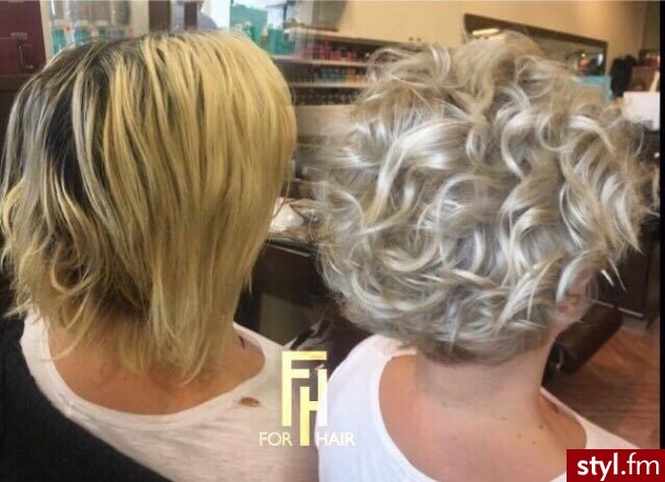 Koloryzację z olaplex wykonała Małgosia.
Salon For Hair - Blond Rozpuszczone Kręcone Na co dzień Krótkie Fryzury