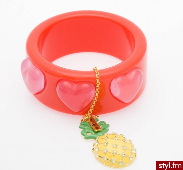piękna bronsoletka z soczystym ananasem w stylu Saint Tropez - 1.299 Kr - Pozostałe Dodatki Moda