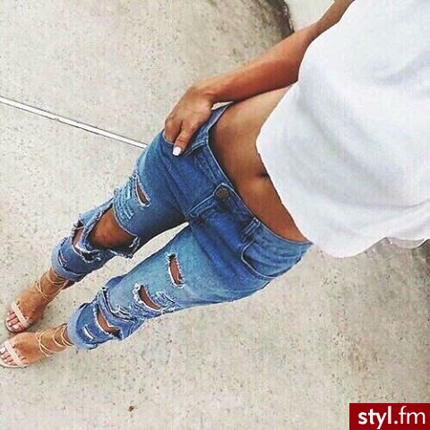 Jeansy Spodnie Moda