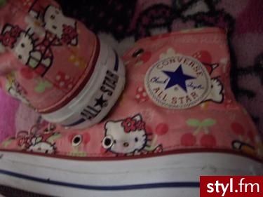 trampki. conversy z hello kitty! :D - Pozostałe Buty Moda