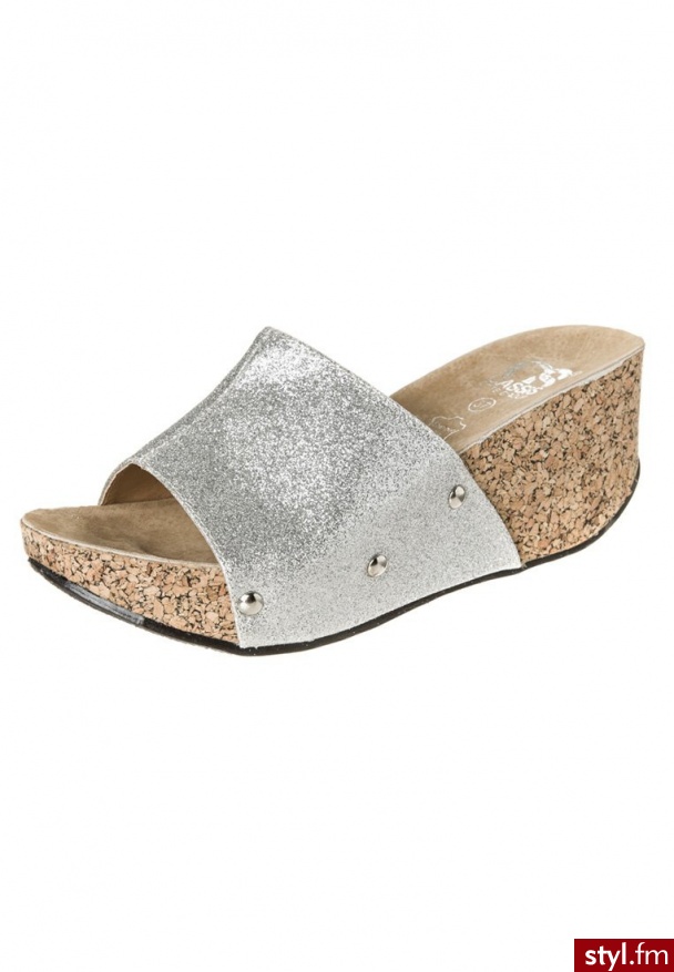 Cassis côte dazur MADLINE Klapki srebrny MADLINE - Klapki Buty Moda