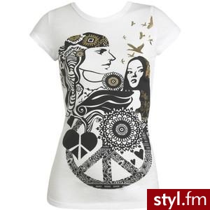 Hippie Girls Tee - Wet Seal - Polyvore. Pobrano ze strony: http://www.polyvore.com/hippie_girls_tee/thing?id=6906041 - Pozostałe Ciuchy Moda
