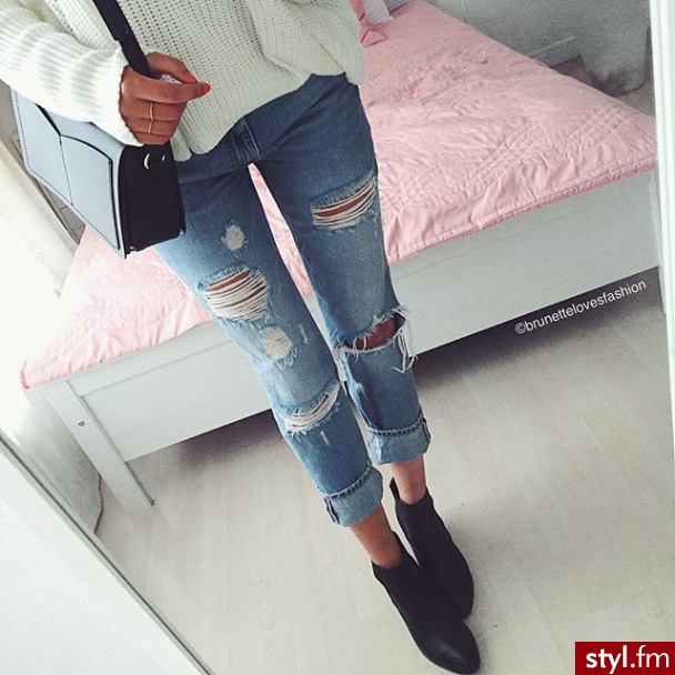Jeansy Spodnie Moda
