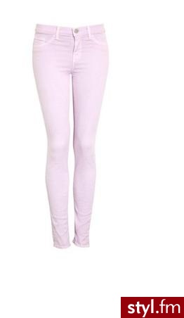 J Brand Denim Soft Lilac Mid-rise Skinny Jeans - Jeansy Spodnie Moda