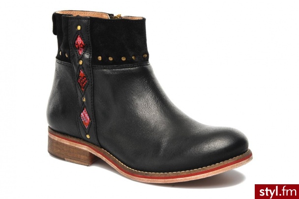 Koah Półbuty i botki Noor (Czarny) - Botki Buty Moda
