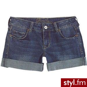 Dżinsowe spodenki z zawijanym kawałkiem materiału. - Pozostałe Ciuchy Moda