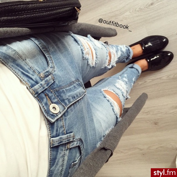 Jeansy Spodnie Moda