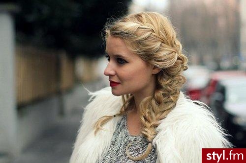Blond Warkocze Proste Na co dzień Długie Fryzury