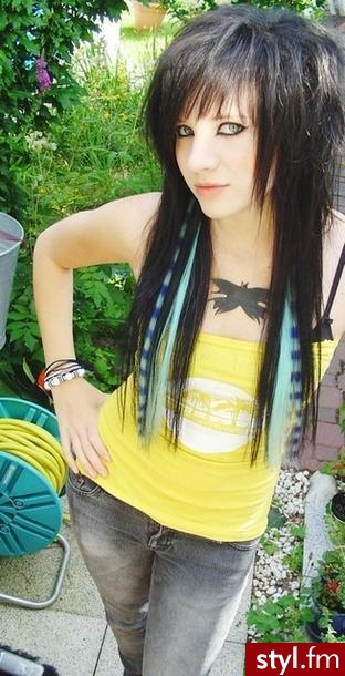 EMO Alternatywne Średnie Fryzury