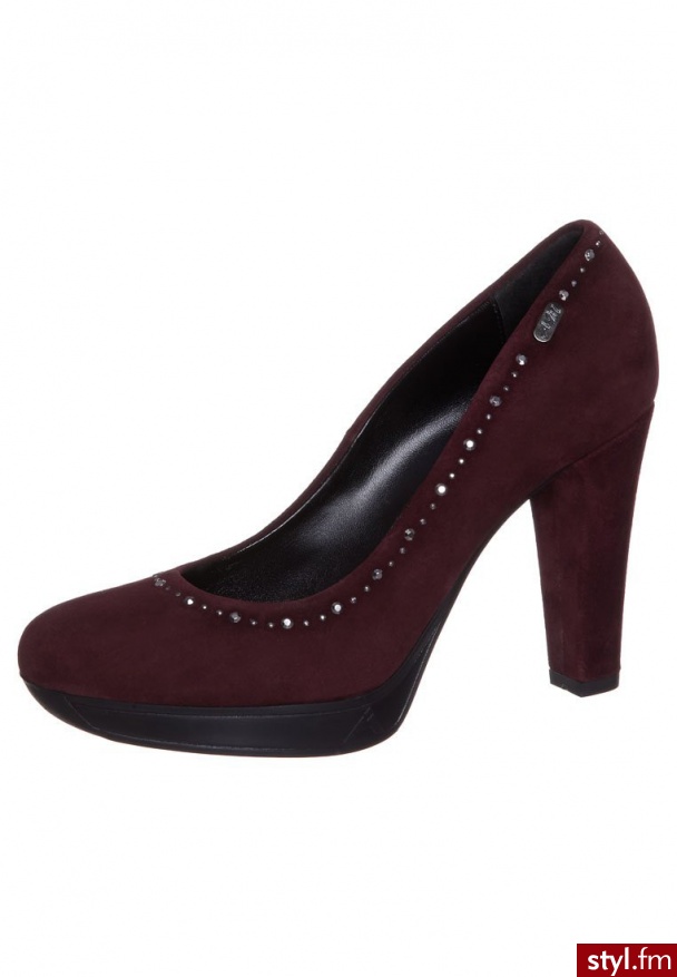 Andrea Morelli Szpilki czerwony (lb70401c) - Szpilki Buty Moda